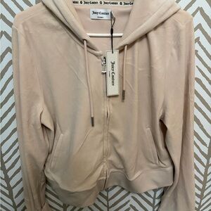Juicy Couture Light Tan Zip-Up Hoodie and pants set